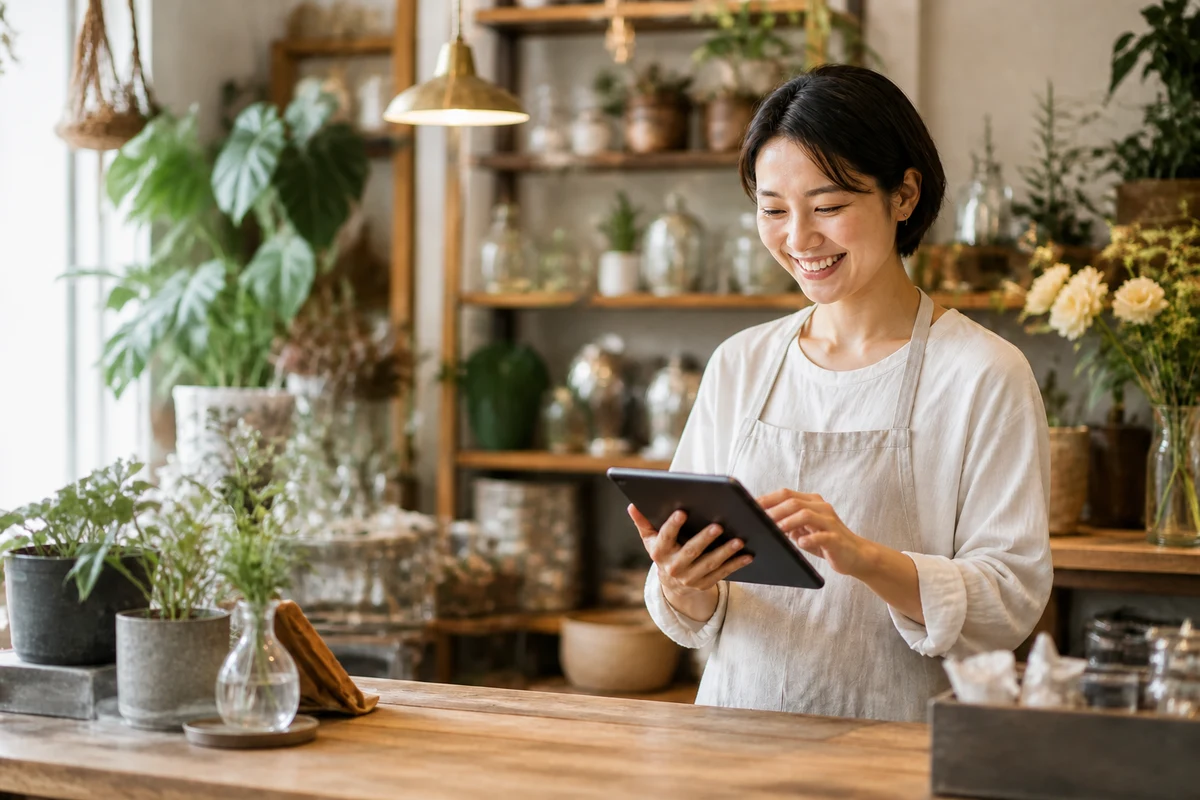 小さなお店で迷わず使えるシンプルな運用を表す写真